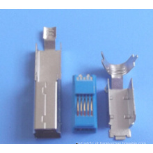 Male B Type Welding Line Traje de três peças USB 3.0 Connector